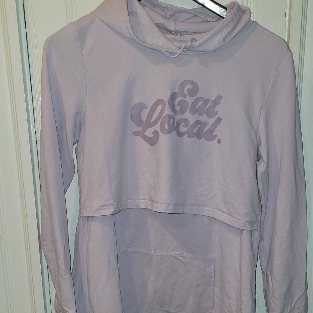Latched Mama Eat Local Hoodie - Like new!